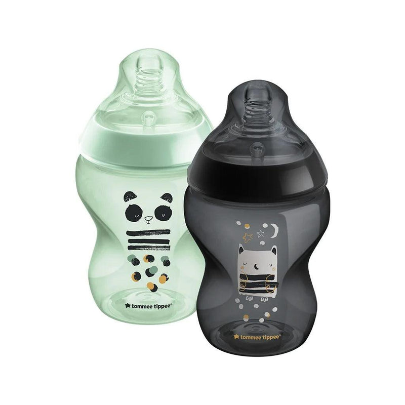 Set 2 mamaderas 260 ml gris y verde, Tommee Tippee - KIDSCLUB Tienda ONLINE