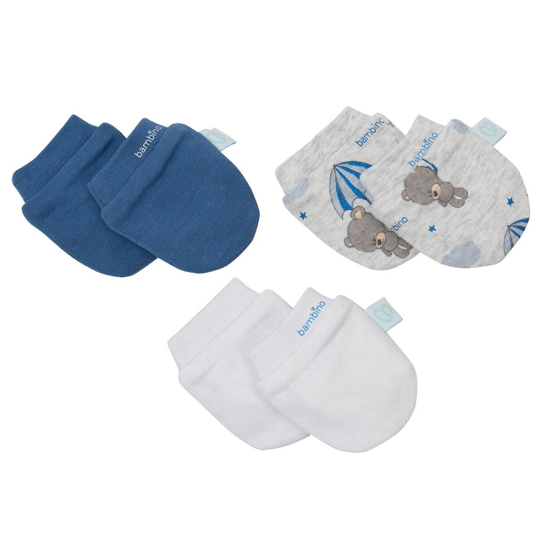 Set 3 Piezas Mitones Bambino Creations Oso Gris - KIDSCLUB Tienda ONLINE