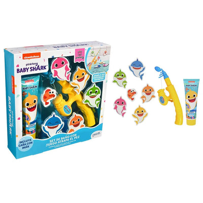 Set de Baño Baby Shark Shampoo + juego de pesca entretenida, Gelatti - KIDSCLUB Tienda ONLINE