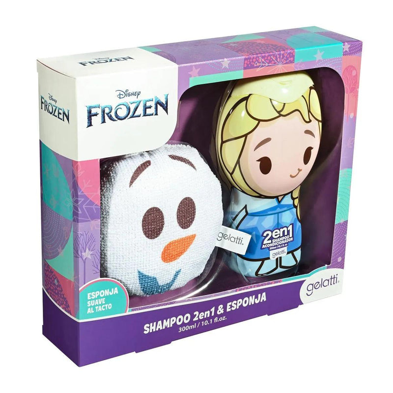 Set de Baño Frozen - Shampoo 2 en 1 ELSA + Esponja de baño OLAF, Gelatti - KIDSCLUB Tienda ONLINE