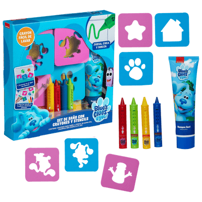 Set de Baño Pistas de blue - Shampoo 3 en 1 + Juego de Crayones, Gelatti - KIDSCLUB Tienda ONLINE