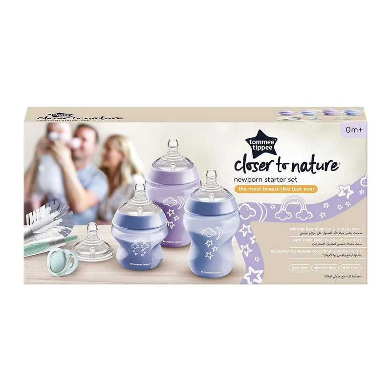 Set de inicio Closer to Nature para recién nacidos violeta, Tommee Tippee - KIDSCLUB Tienda ONLINE