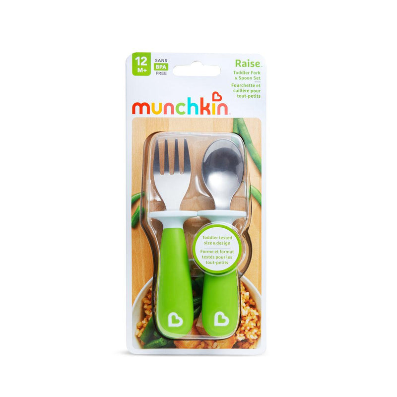 Set de tenedor y cuchara de metal, Munchkin - KIDSCLUB Tienda ONLINE