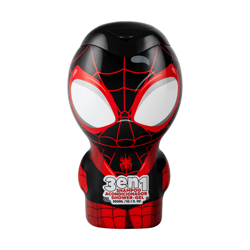 Shampoo 3 en 1 Spiderman 300ml Negro, Gelatti - KIDSCLUB Tienda ONLINE