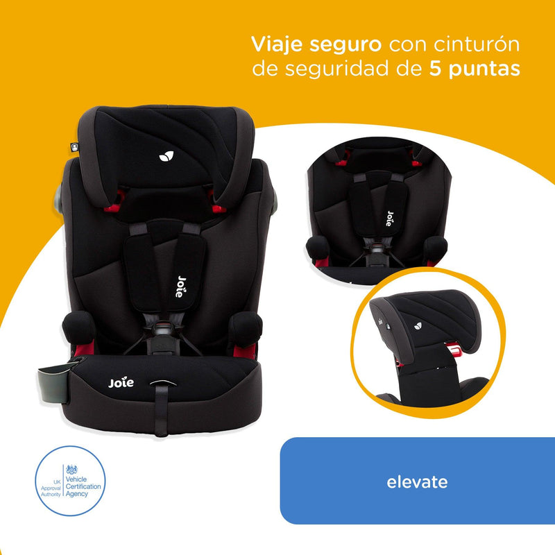 Silla de Auto Butaca Elevate - Two Tone Black, Joie - KIDSCLUB Tienda ONLINE