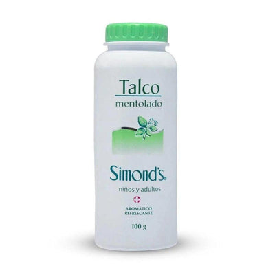 Talco mentolado Simonds niños y adultos 100 g - KIDSCLUB Tienda ONLINE