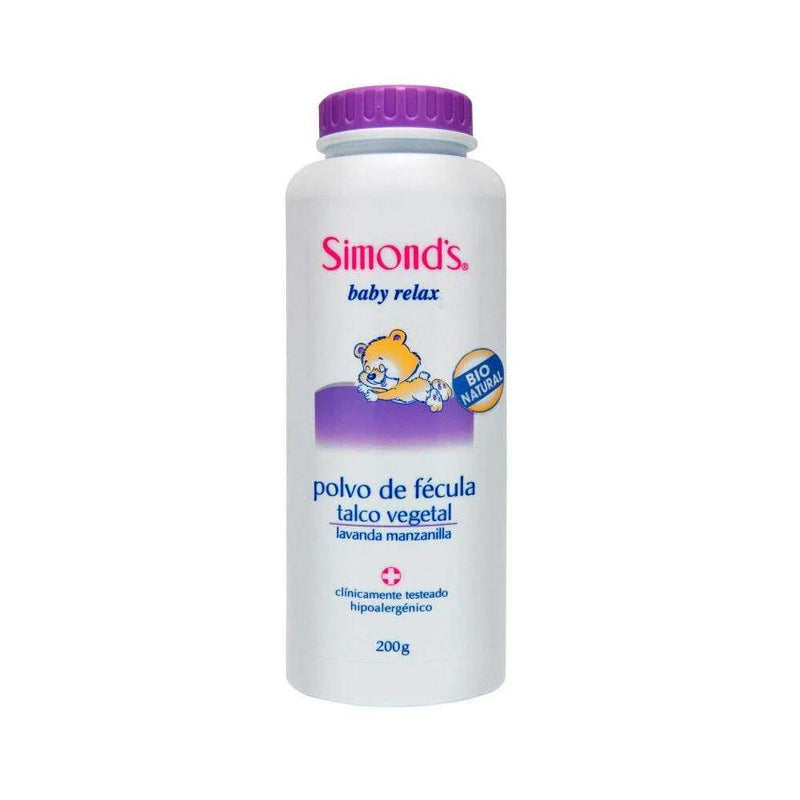 Talco vegetal lavandamanzanilla Simonds 200 g - KIDSCLUB Tienda ONLINE