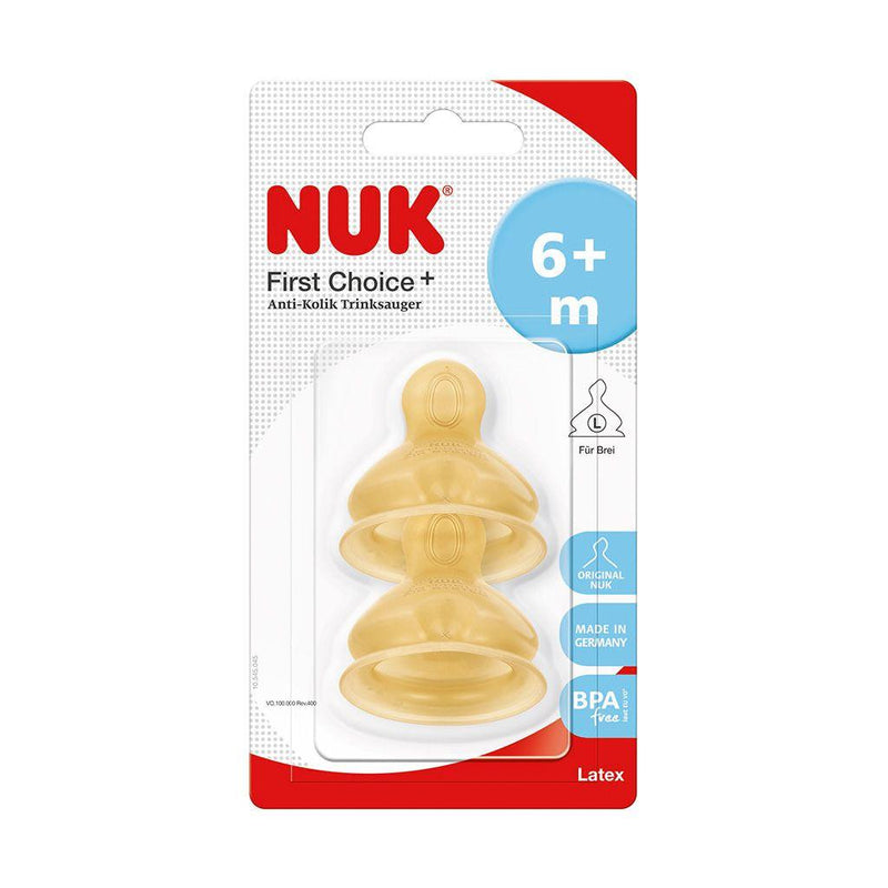 Tetina Latex NUK Etapa 2 (6-18 Meses) pack 2 unidades - KIDSCLUB Tienda ONLINE