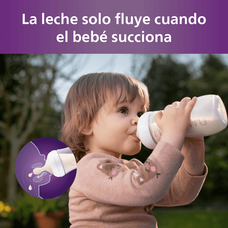 Tetina Natural Response Flujo para espesos 6 meses + 2 unidades SCY966/02, Avent - KIDSCLUB Tienda ONLINE