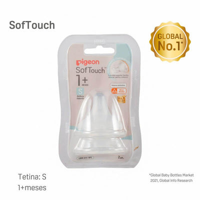 Tetina Repuesto Softouch S 2 Unidades, Pigeon - KIDSCLUB Tienda ONLINE