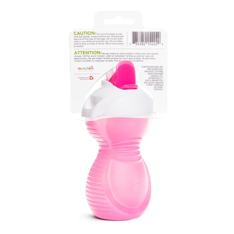 Vaso antiderrame c/bombilla flip click & lock 266 ml, Munchkin - KIDSCLUB Tienda ONLINE