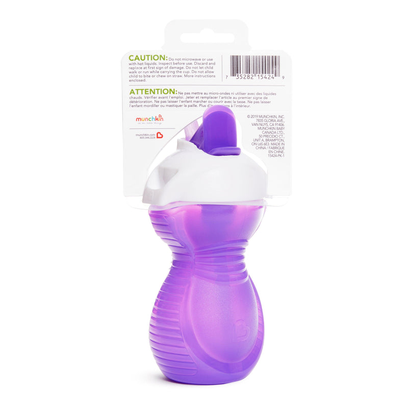 Vaso antiderrame c/bombilla flip click & lock 266 ml, Munchkin - KIDSCLUB Tienda ONLINE