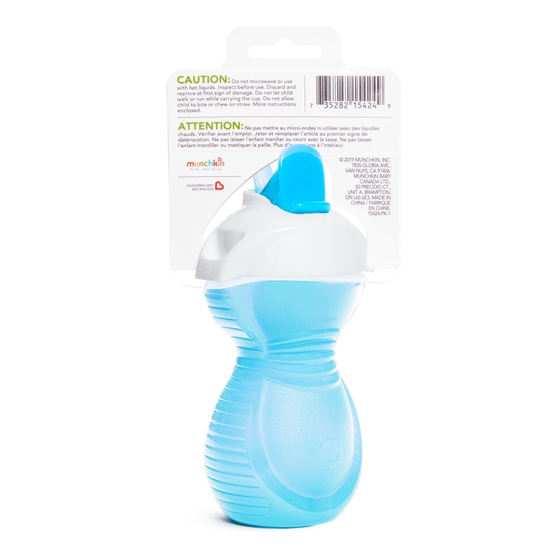 Vaso antiderrame c/bombilla flip click & lock 266 ml, Munchkin - KIDSCLUB Tienda ONLINE