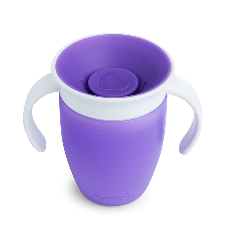 vaso antiderrame miracle 360° con asas 207ml, Munchkin - KIDSCLUB Tienda ONLINE