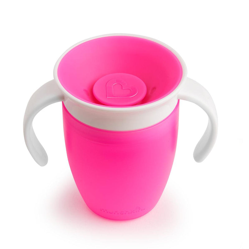 vaso antiderrame miracle 360° con asas 207ml, Munchkin - KIDSCLUB Tienda ONLINE