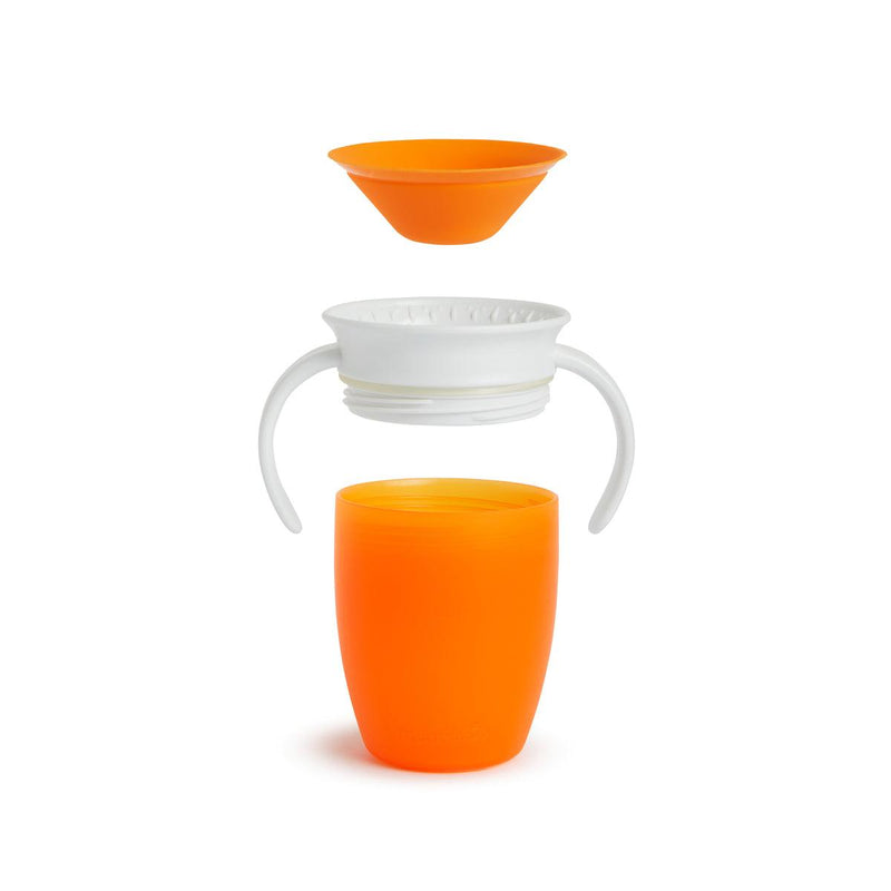 vaso antiderrame miracle 360° con asas 207ml, Munchkin - KIDSCLUB Tienda ONLINE