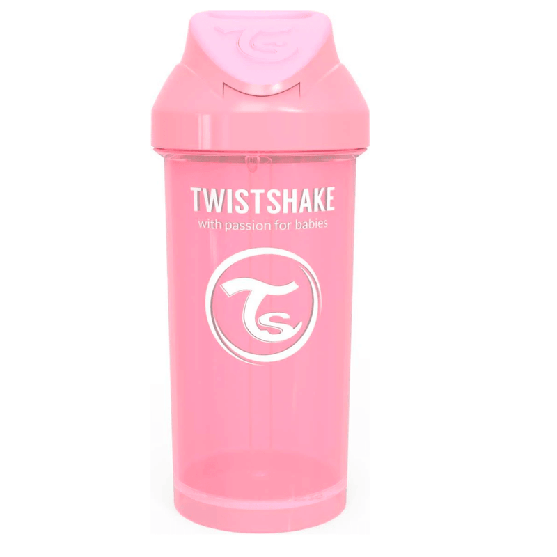 Vaso Con Bombilla Straw Cup 360ml Rosado Pastel, Twistshake - KIDSCLUB Tienda ONLINE