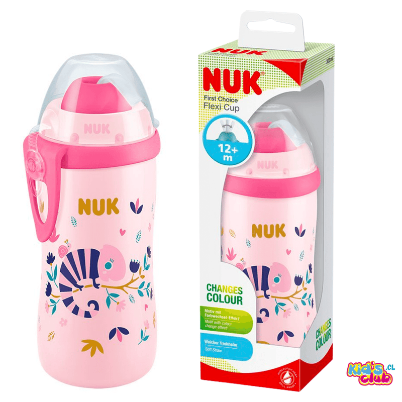 VASO NUK FLEXI CUP CON EFECTO CAMALEON (12+m) - KIDSCLUB Tienda ONLINE