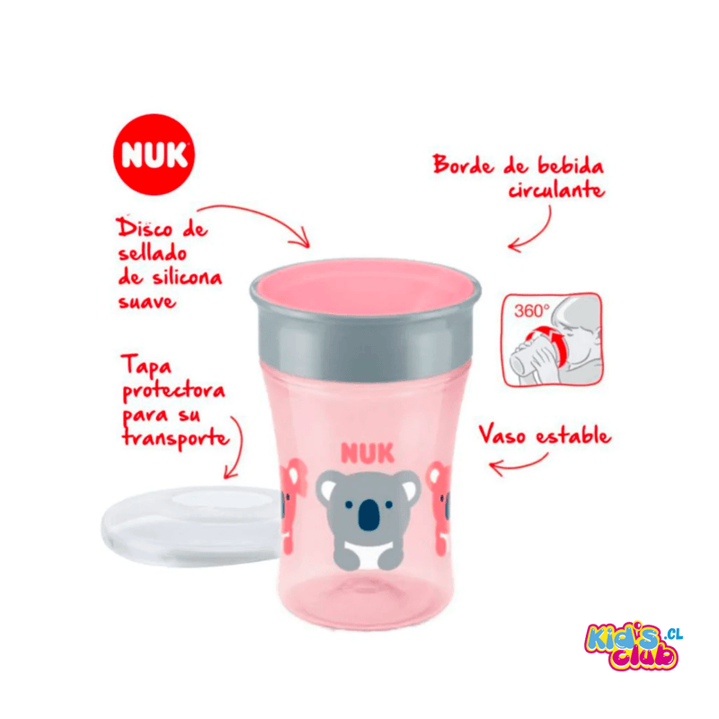 VASO NUK MAGIC CUP 230 ML (EVOLUTION) 8+ Meses - KIDSCLUB Tienda ONLINE