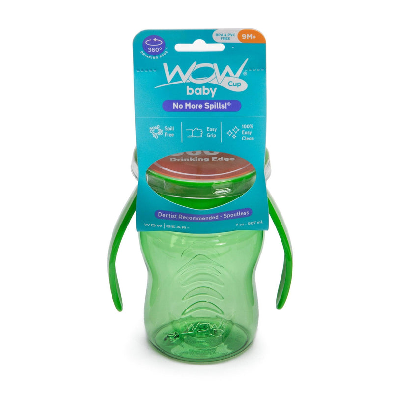 Vaso Wow Cup Baby Tritan Verde - KIDSCLUB Tienda ONLINE